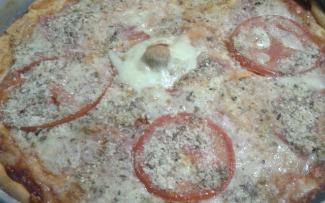 Pizza rápida de liquidificador