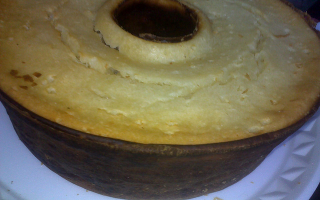 Bolo de carimã (mandioca puba)