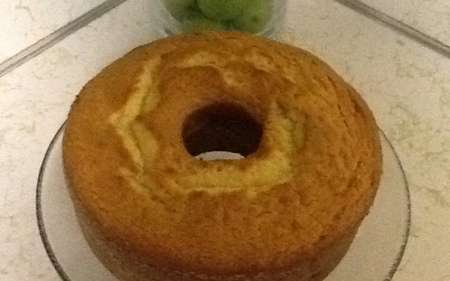 Bolo com creme de leite da Ju