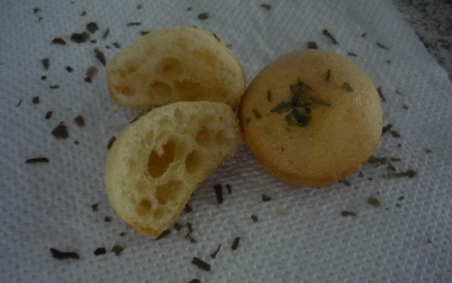Pão de queijo com orégano