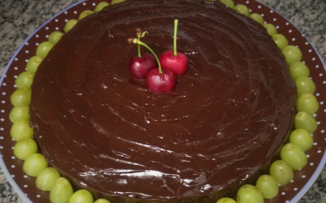 Bolo de chocolate light