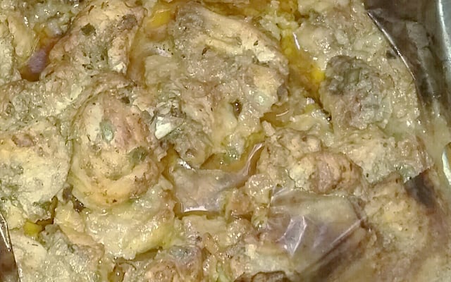 Frango à passarinho assado