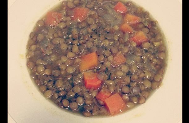 Lentilha com cenoura