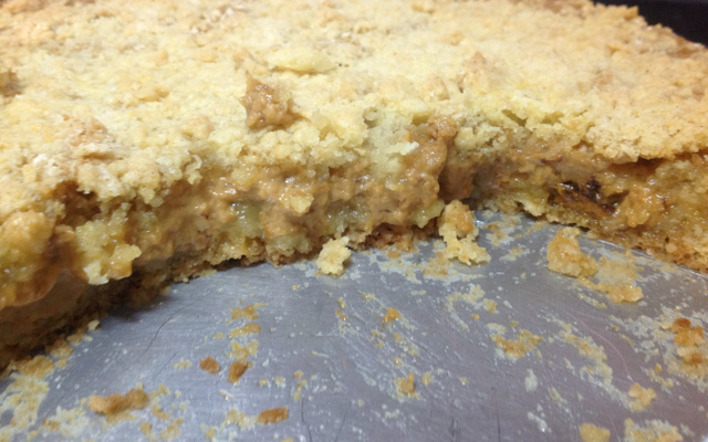 Cuca cremosa da doce de leite