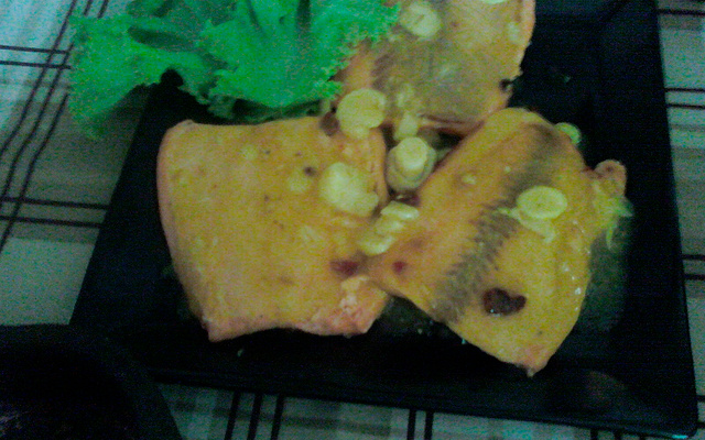 Salmão com molho de champignon