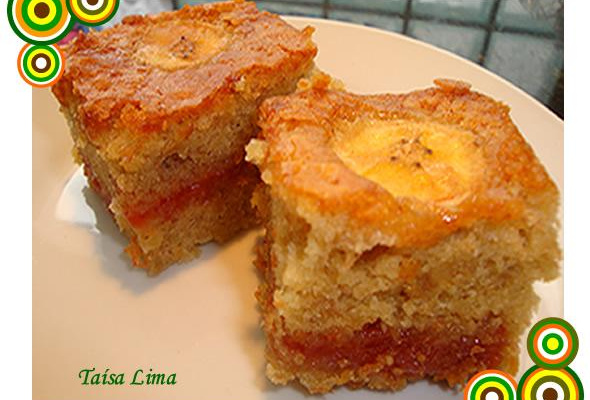 Bolo de banana com goiabada