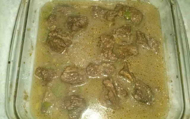 Carne de panela suculenta