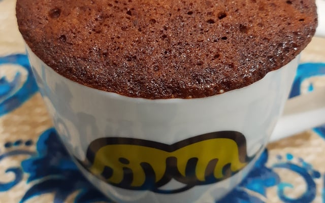 Bolo de caneca cremoso