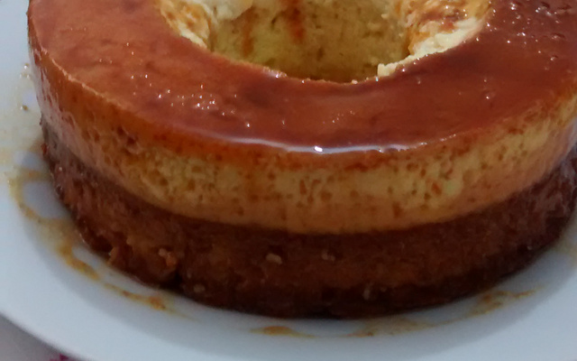 Bolo pudim de maracujá