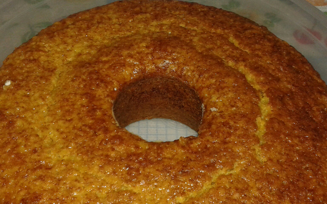 Bolo de laranja no liquidificador
