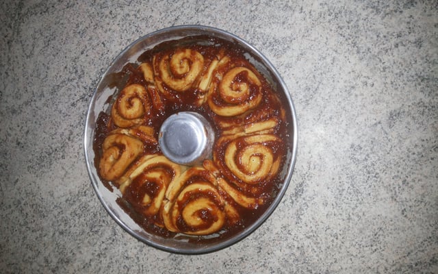 Rosca florida de goiabada