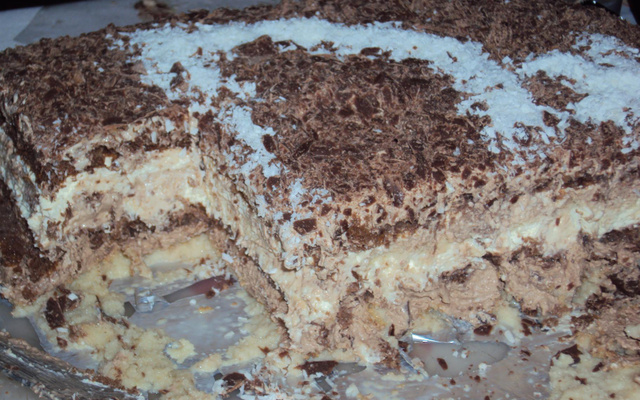 Torta mesclada de chocolate