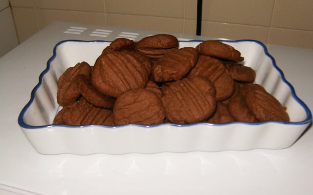 Biscoito amanteigado de chocolate