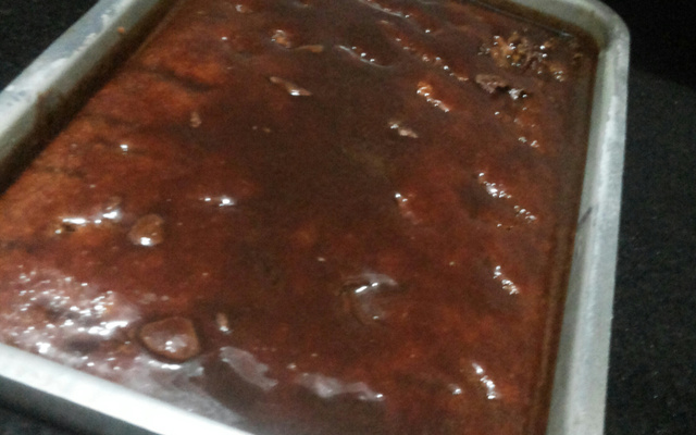 Calda de chocolate açucarada