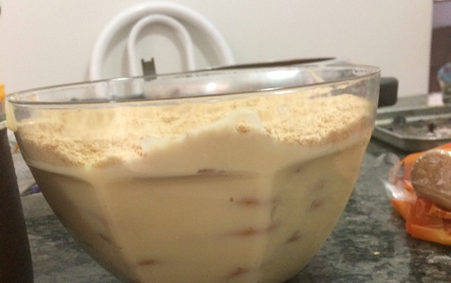 Pavê de bolacha maisena