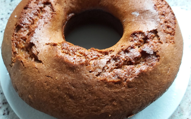 Bolo de fubá sem lactose