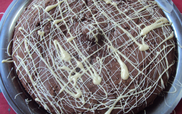 Bolo de chocolate com recheio cremoso