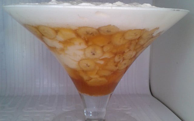 Delícia gelada de banana