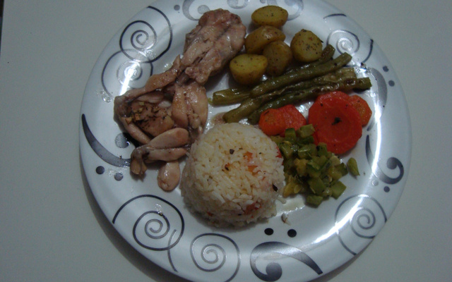 Rã ao forno ao perfume de coco