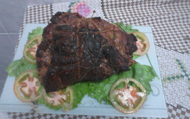 Fraldinha do Tiago Galiani recheada com farofa