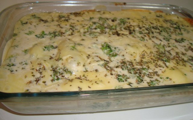 Lasanha de brócolis