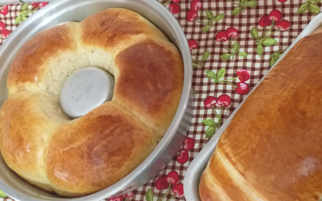 Pão caseiro simples