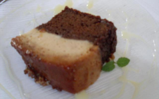 Bolo pudim de chocolate