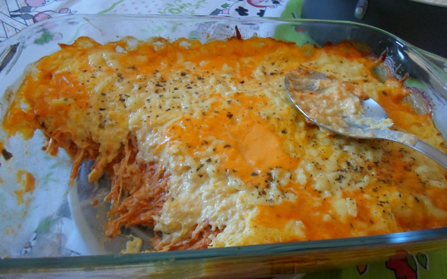 Frango com creme de milho