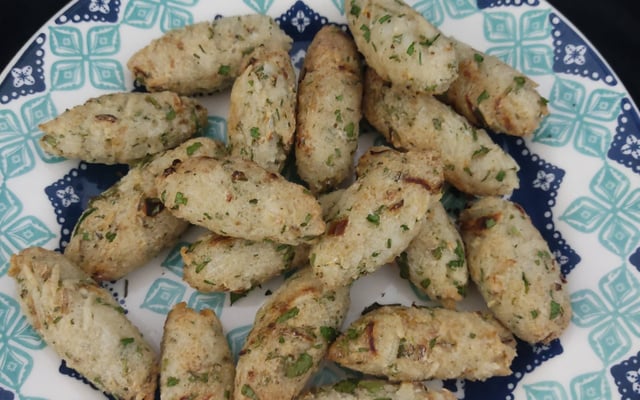 Bolinho de arroz na airfryer vegano