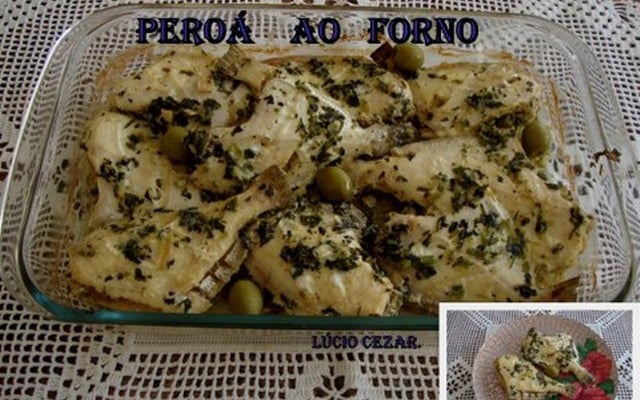 Peroá ao forno
