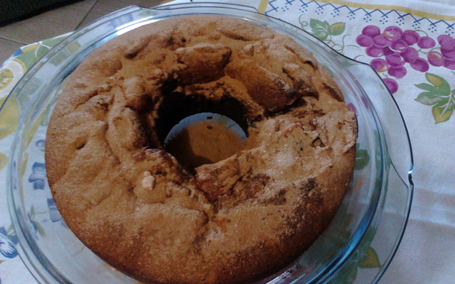 Bolo cuca de banana especial da tarde