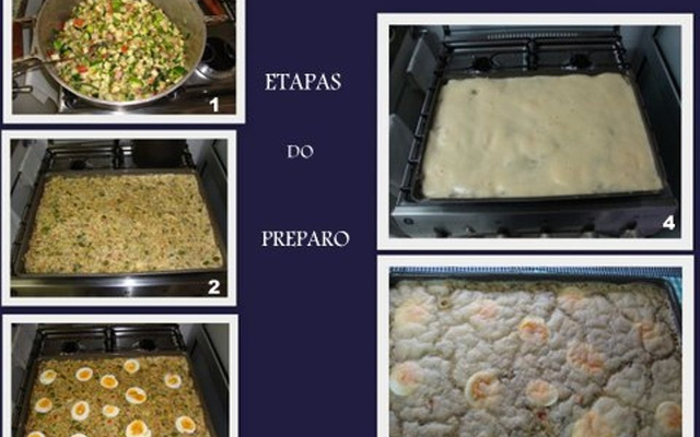 Torta de jiló com bacon do Lúcio Cezar