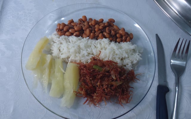 Carne Seca frita e desfiada na manteiga