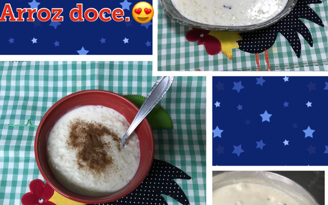 Arroz doce com cravos e leite de coco