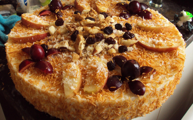 Torta cremosa de coco