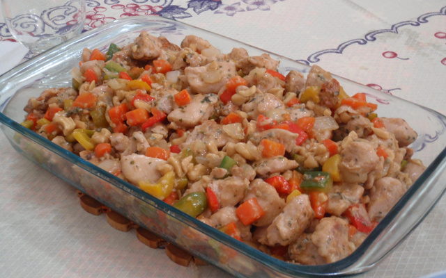 Frango Xadrez Alla Mori