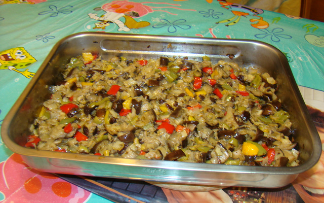 Antepasto com berinjela