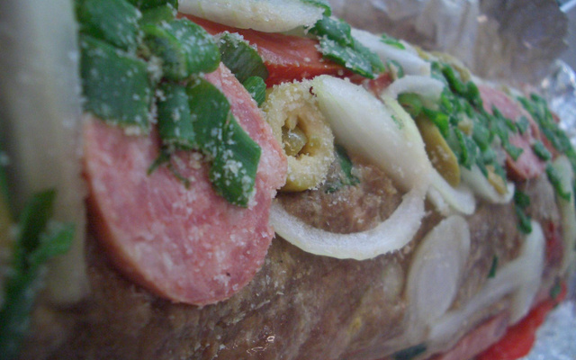 Assado de carne moída