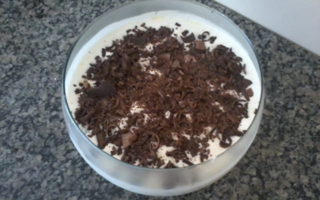 Pavê de maracujá com chocolate