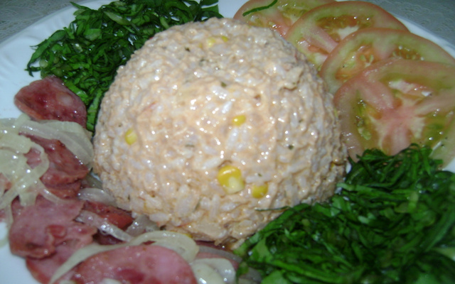 Risoto surpreendente de atum