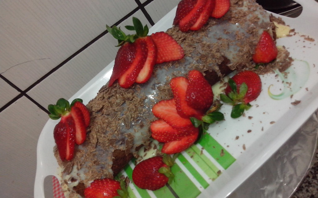 Rocambole de prestígio cremoso