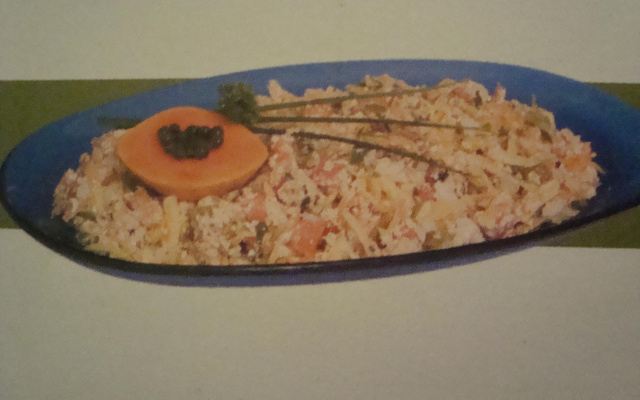 Salada de mamão com aveia