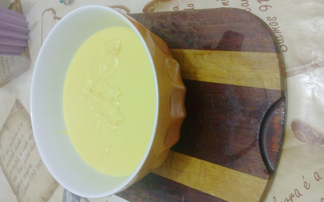 Bolo de milho (bagaço) e curau da vovó Rose