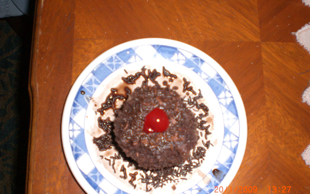 Bolo de caneca de chocolate