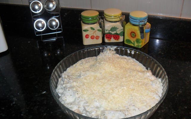 Frango ao creme de brócolis