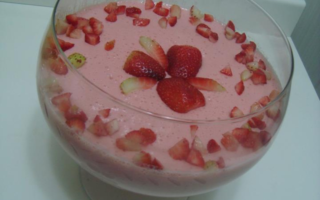 Mousse de morango