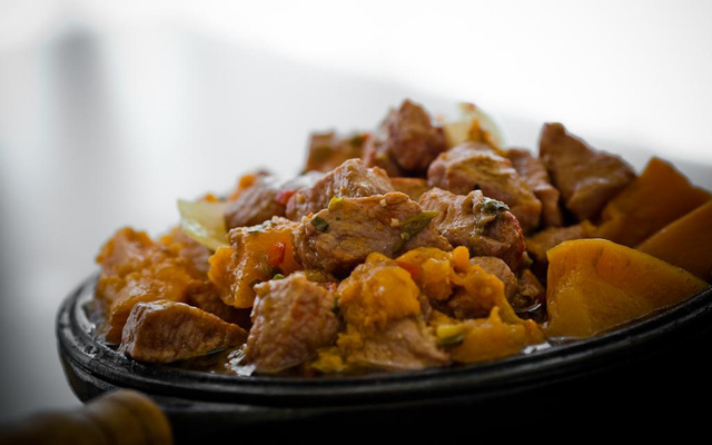 Pernil com abóbora caipira da Emeliza uai