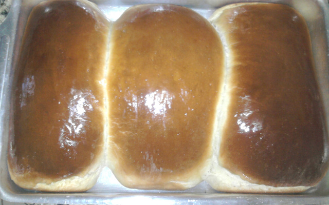 Pão caseiro da Dinda
