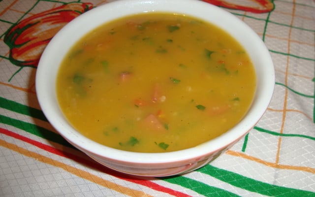 Caldo de mandioquinha