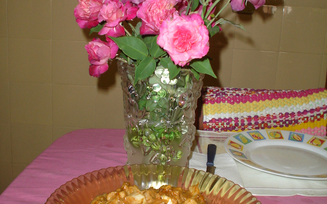 Frango ao molho de abóbora cabocha e requeijão